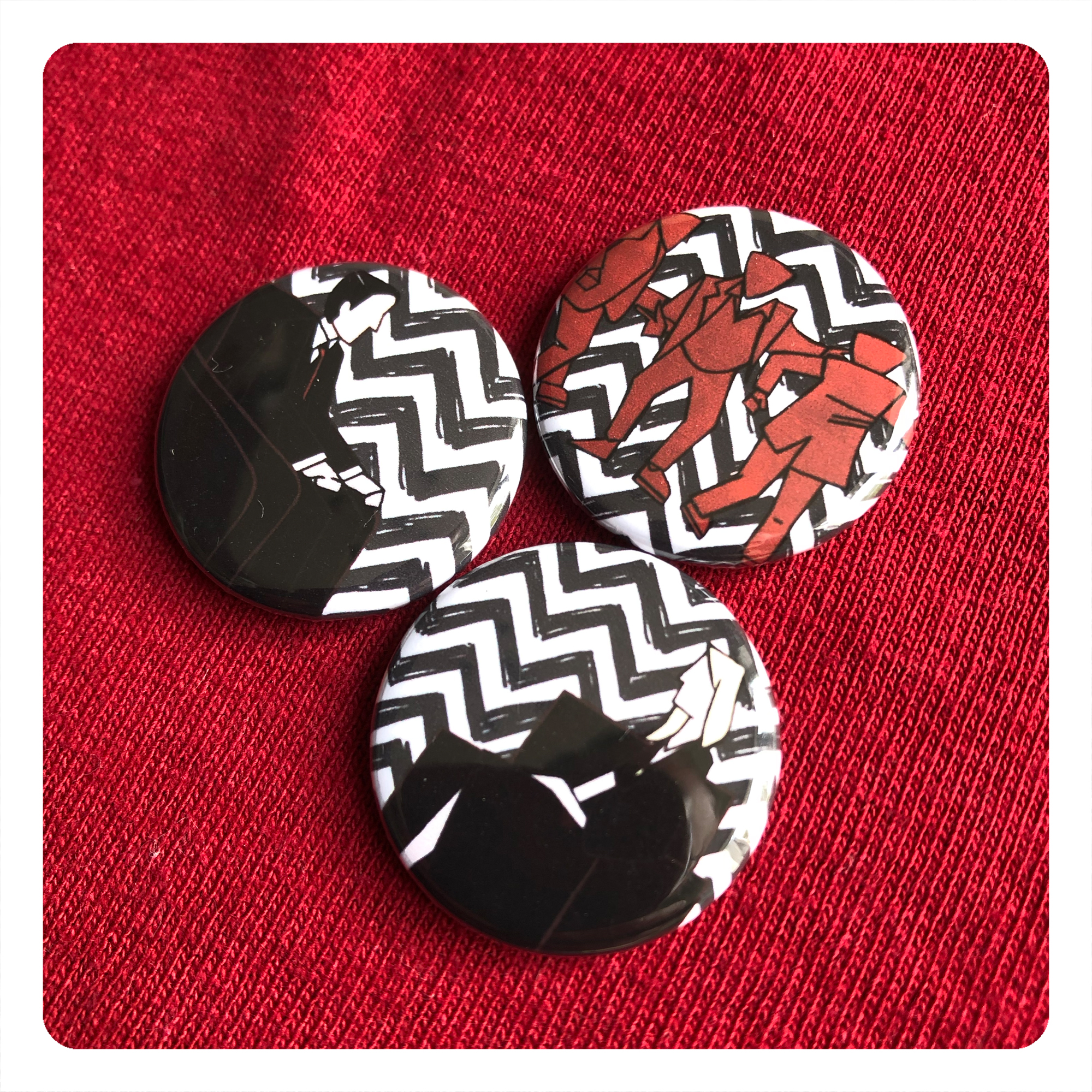 twin peaks red room badges by chris cowdrill