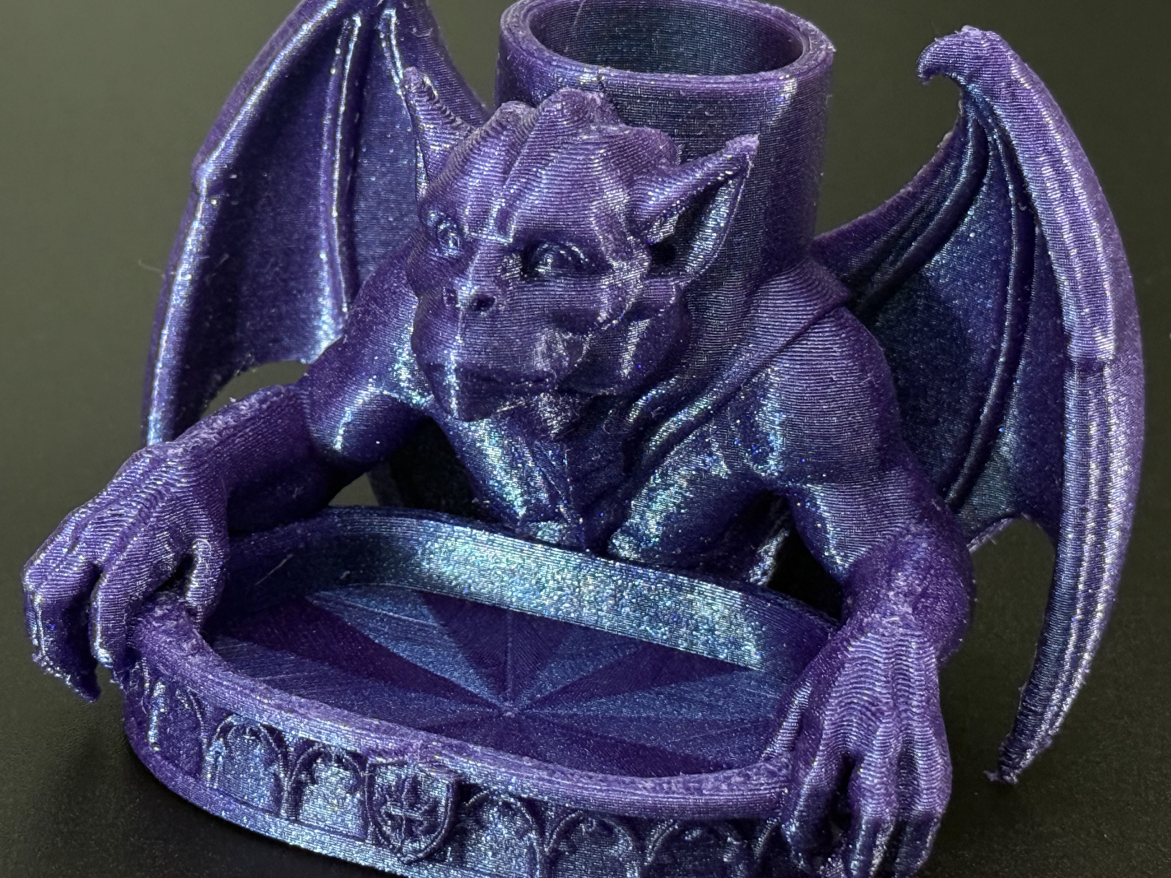 Gargoyle Desk Organizer – 3D Printed Pen & Pencil Holder