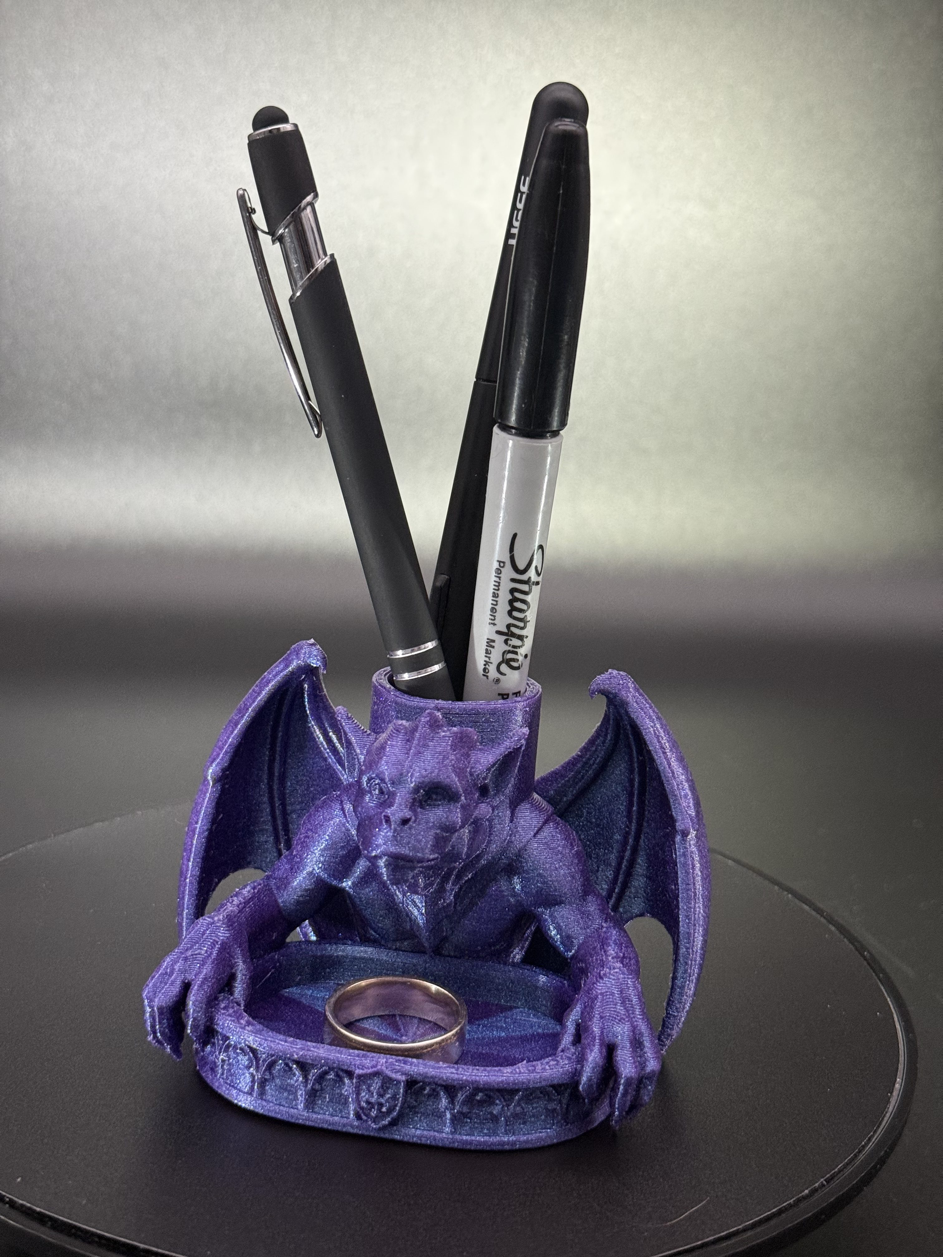 Gargoyle Desk Organizer – 3D Printed Pen & Pencil Holder