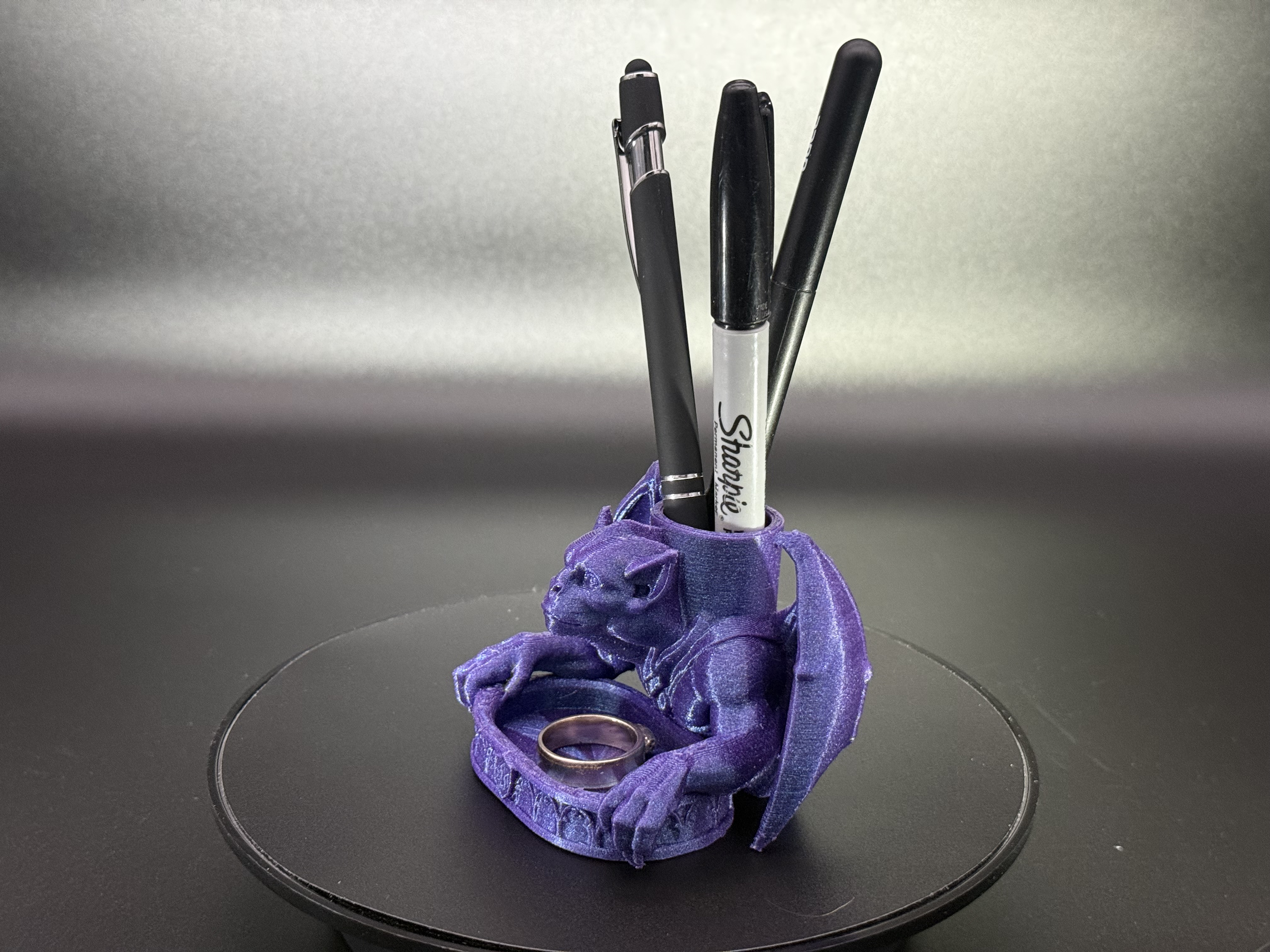 Gargoyle Desk Organizer – 3D Printed Pen & Pencil Holder
