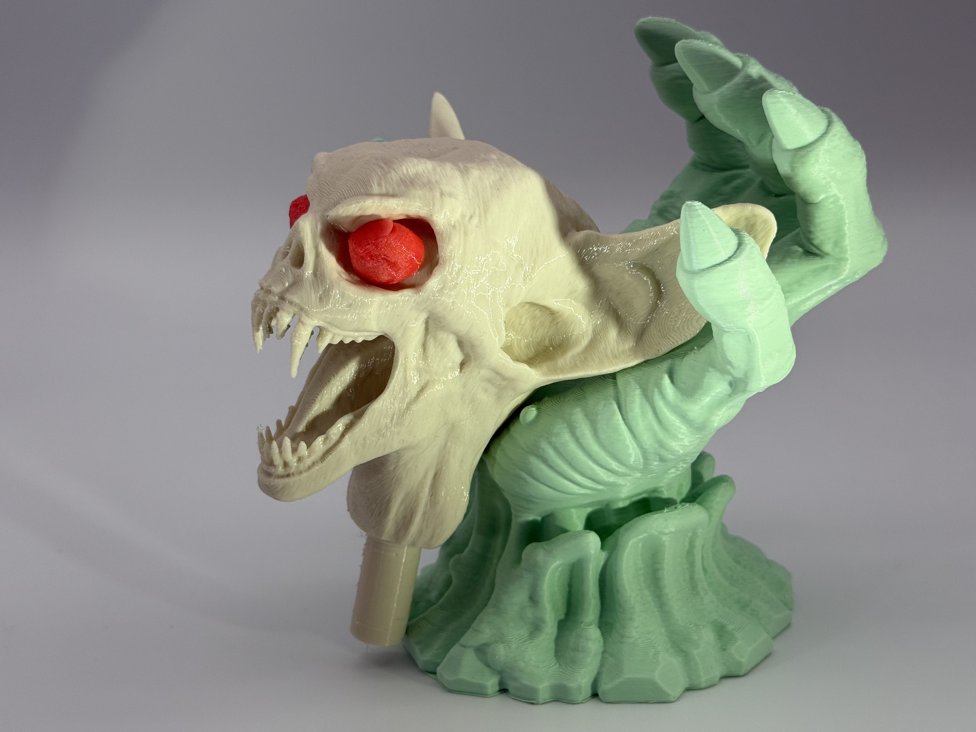 Vampire Bat Head – 3D Printed Gothic Wall Decor
