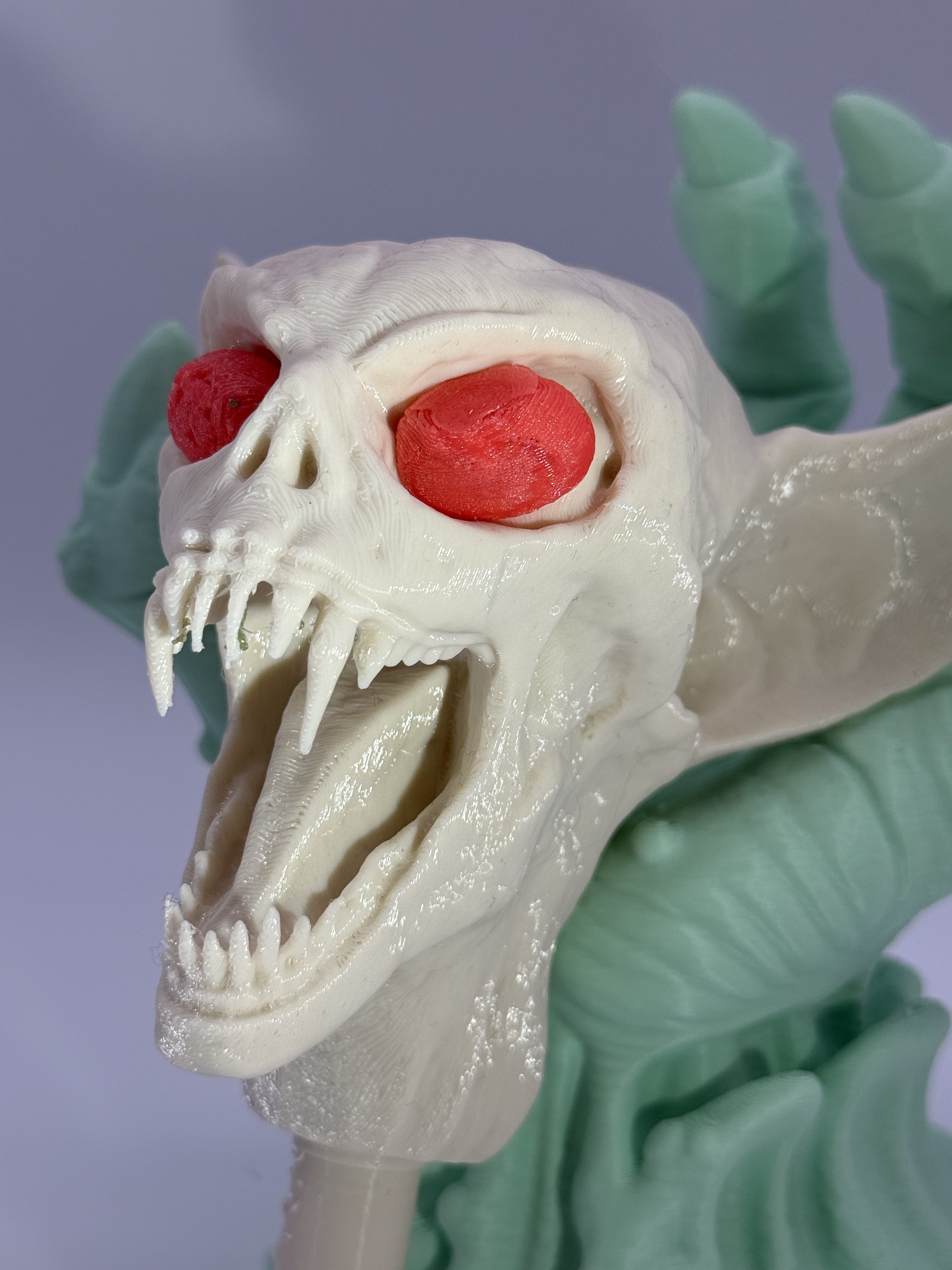 Vampire Bat Head – 3D Printed Gothic Wall Decor