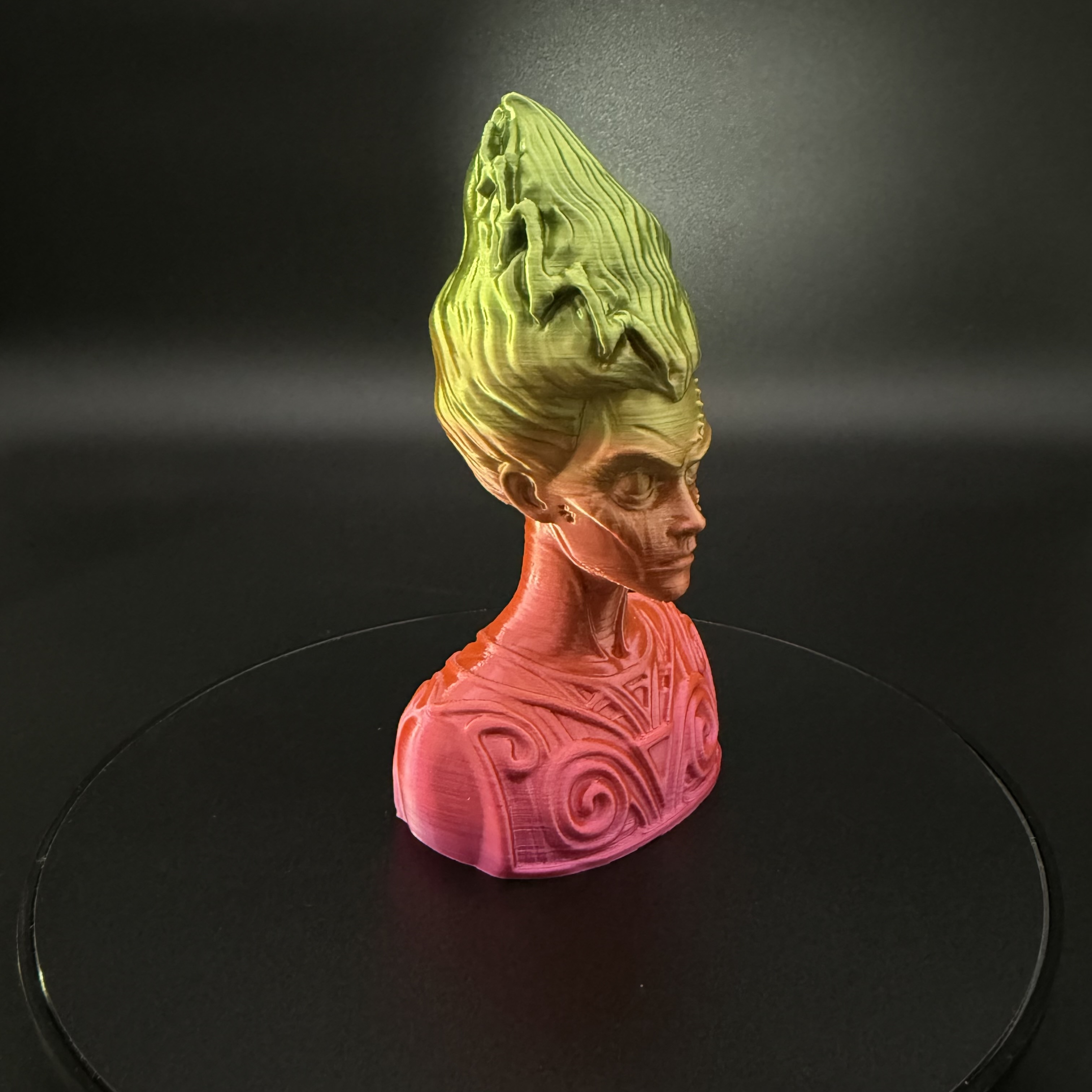 Bride Monster Bust – Classic Horror Creature Sculpture