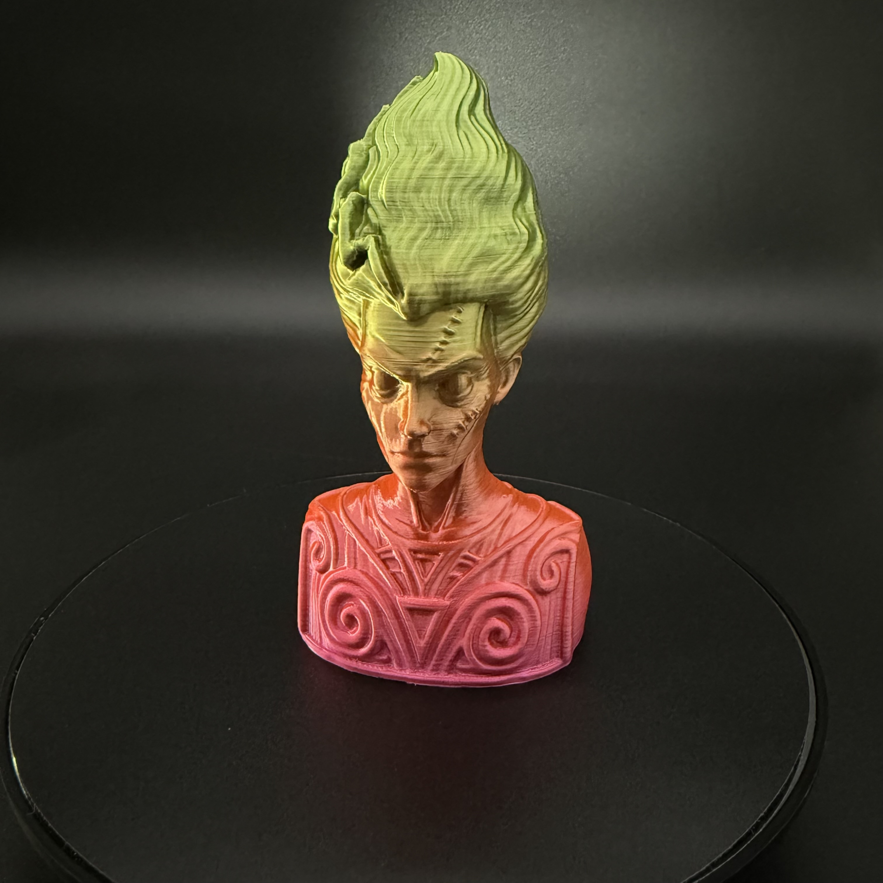 Bride Monster Bust – Classic Horror Creature Sculpture