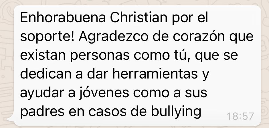 testimonio intervención acoso escolar