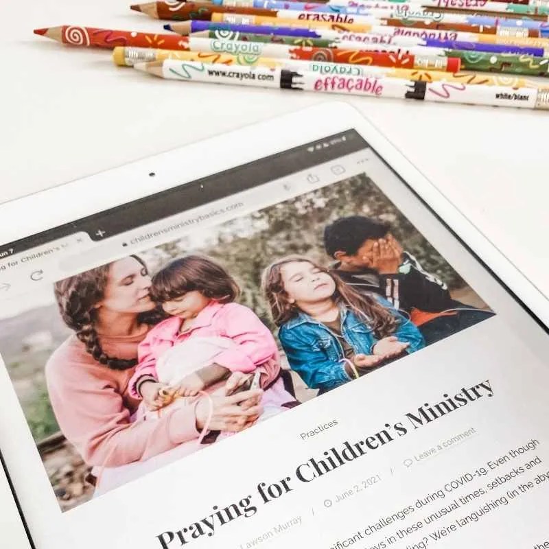 Children's Ministry Basics on ipad. A blog for children's ministry leaders.