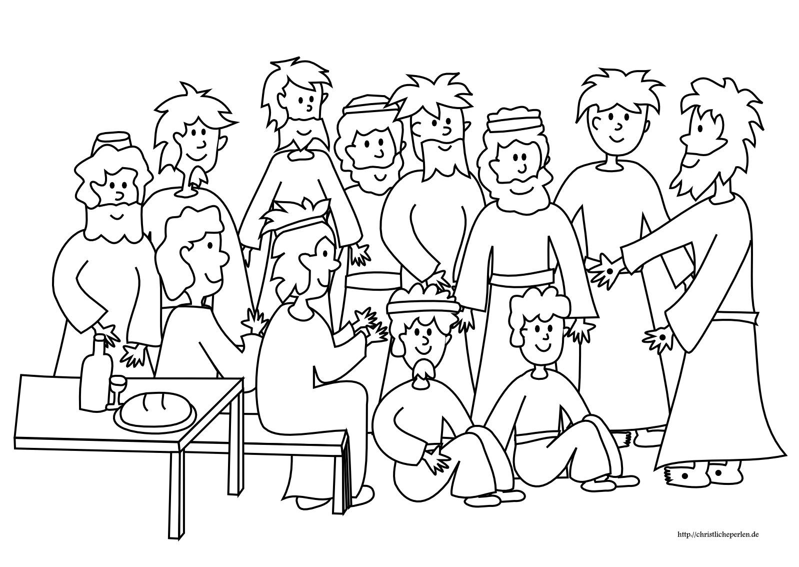 Ausmalbilder Christliche Perlen