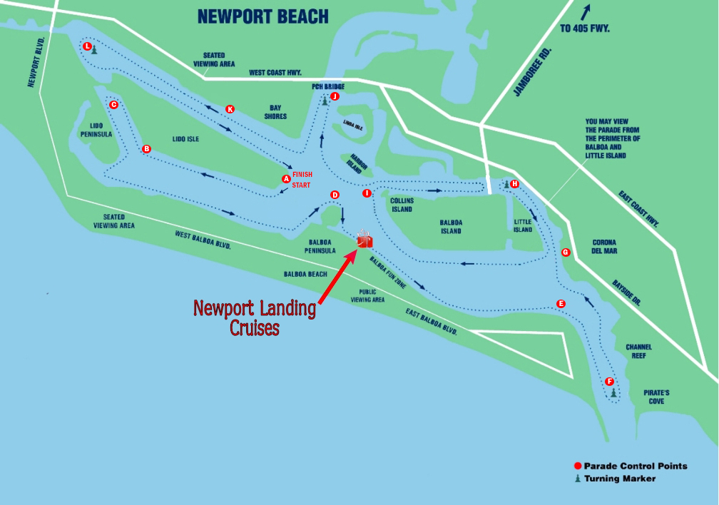 Map Of Newport Beach Boardwalk What To Do In Newport Beach During The Map2 