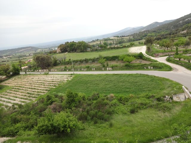 The green fields of Rousset-les-Vignes and the Drôme region