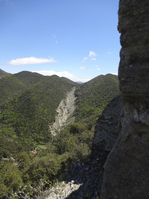 View of the mountains from behind La Chappelle