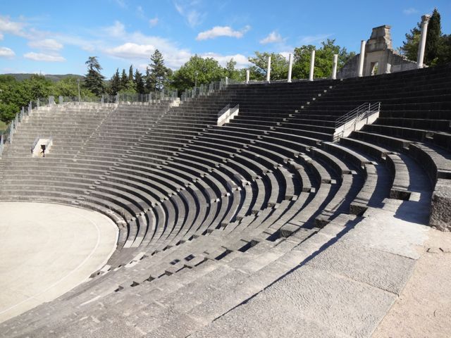 Ancient Roman amphitheatre in Romaine-la-Vaiselle