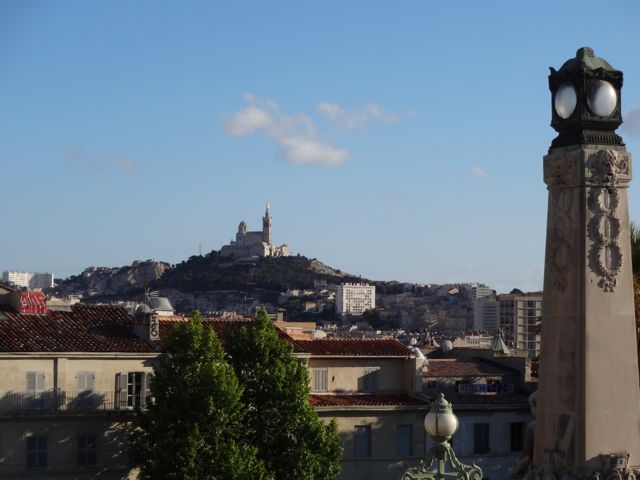 View of Notre Dame de la Garde from Gare St. Charles