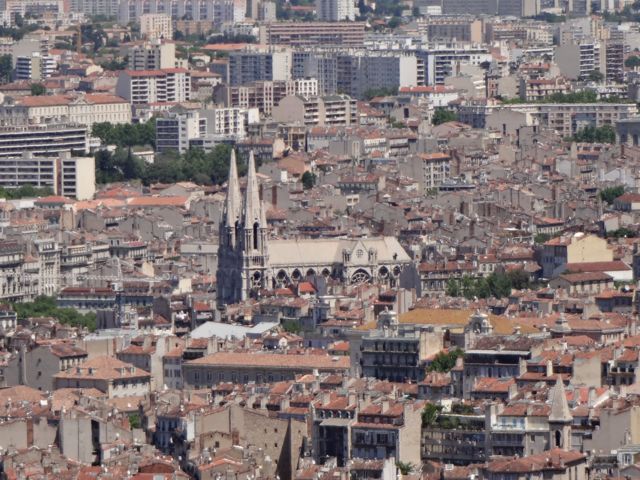 Église Saint Vincent-de-Paul seen from Notre Dame de la Garde