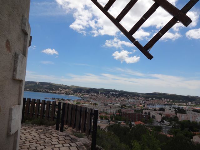 Looking out from the Moulin of Martigues