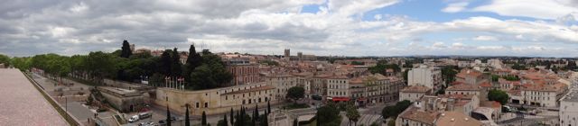 Panoramic of Montpellier from above