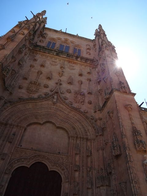 Architectural details of the Catedral Nueva de la Asunción de la Virgen