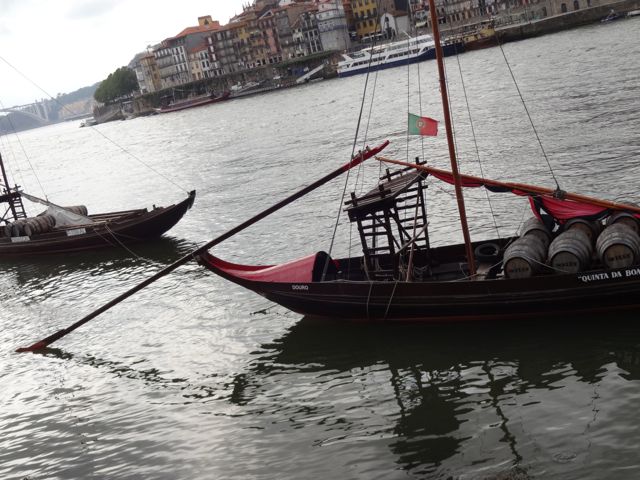 Boats ready to ship the barrels of Port wine