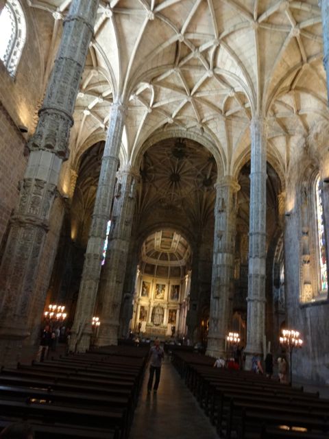 Interior of the Mosteiro dos Jerónimos