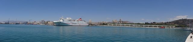 Panoramic of the Puerto de Málaga