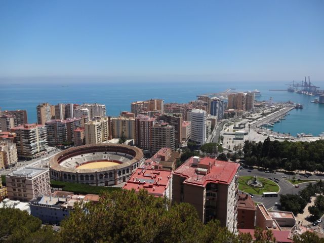 View from the Alcazaba de Málaga