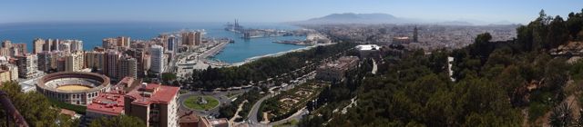 Panoramic of Málaga