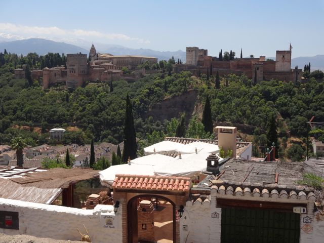 The Alhambra as seen from Mirador S. Nicolas