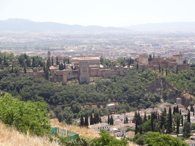 The Alhambra as seen from Mirador S. Nicolas