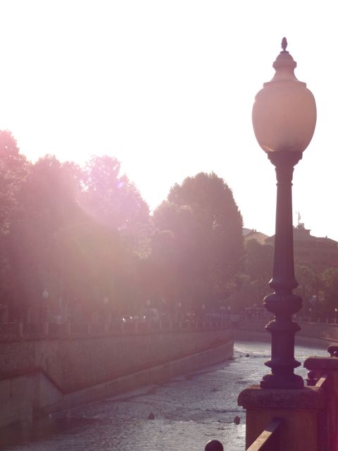 Sunset along the Rio Genil