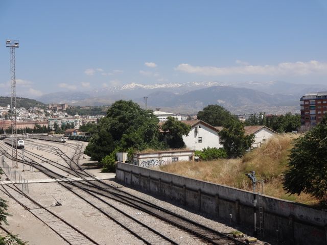 Sierra Nevada in the background of Granada