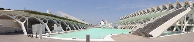 Panoramic of the Ciudad de las Artes y las Ciencias