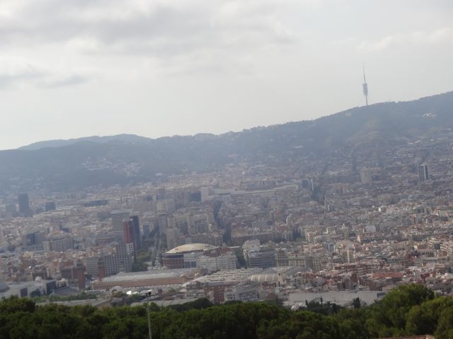 Barcelona as seen from Parc de Montjuïc
