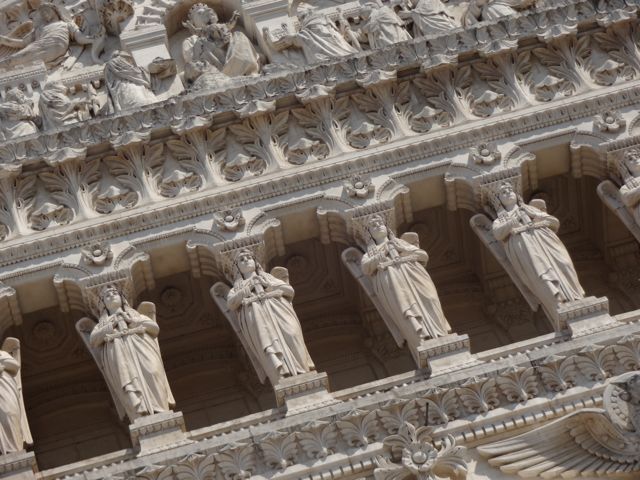 Detail of the Basilique Notre-Dame de Fourvière