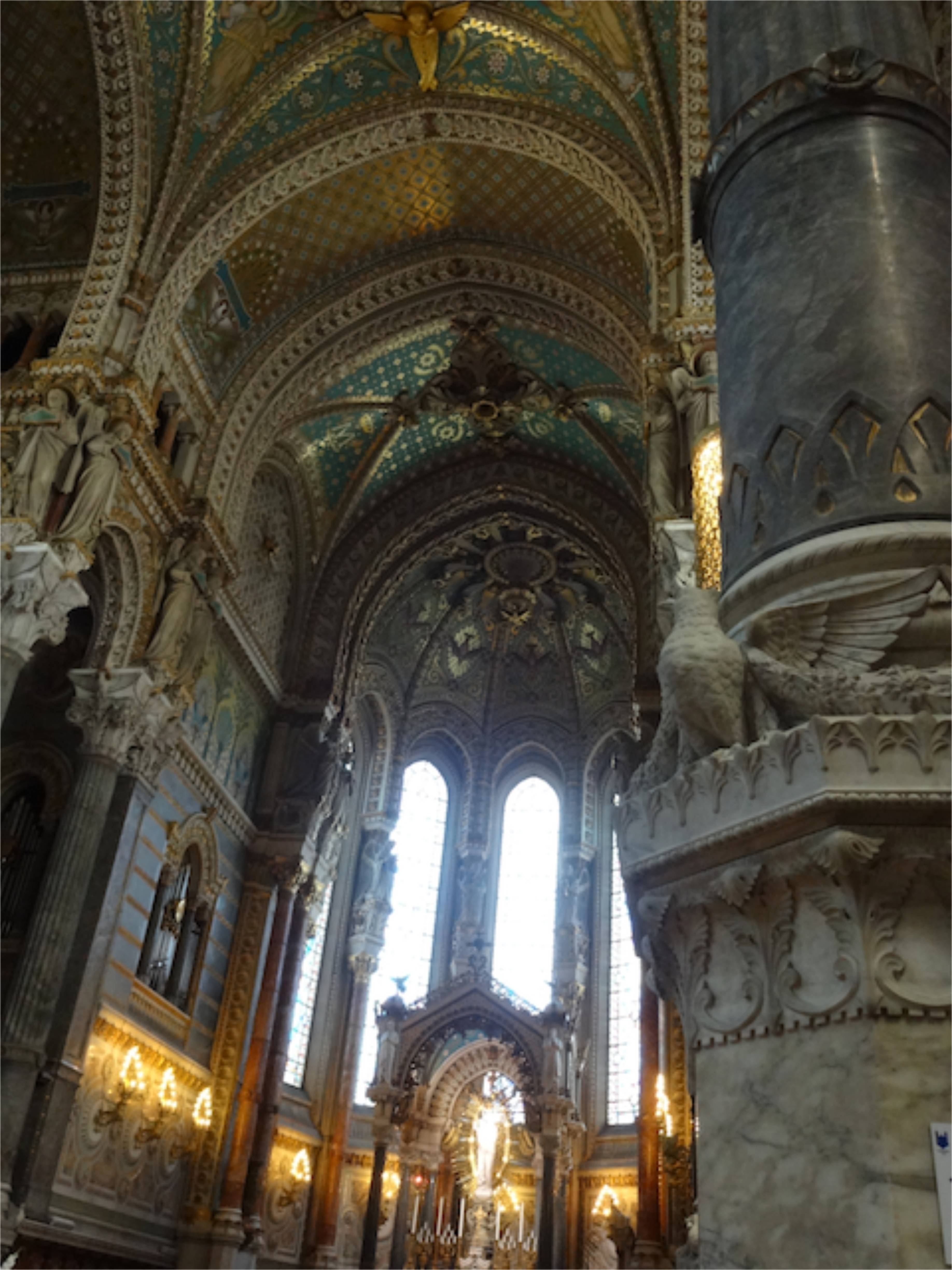 Interior of the Basilique Notre-Dame de Fourvière