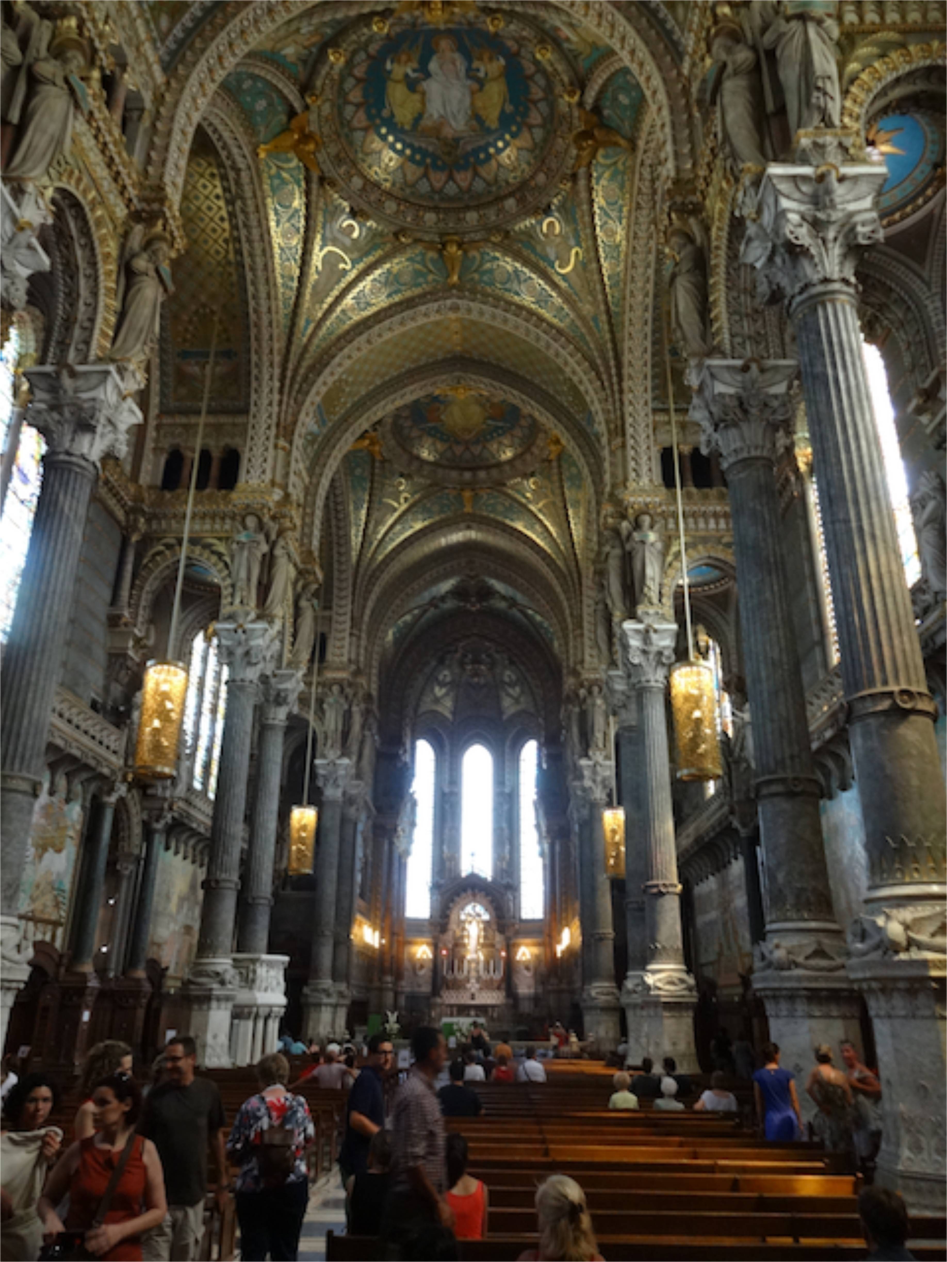 Interior of the Basilique Notre-Dame de Fourvière