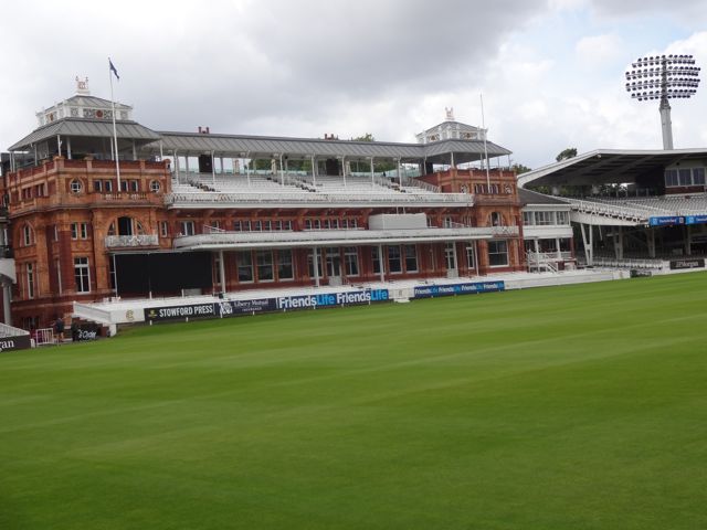 Looking out over to ground to the Pavillion