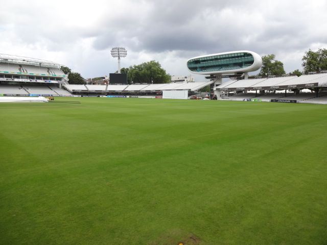 The Media Center overlooking the ground