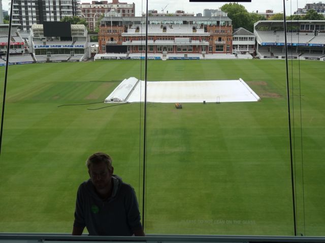 Enjoying the view from the Media Center