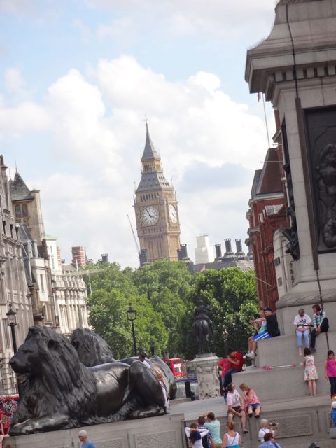 View of Big Ben from Trafalgar Square