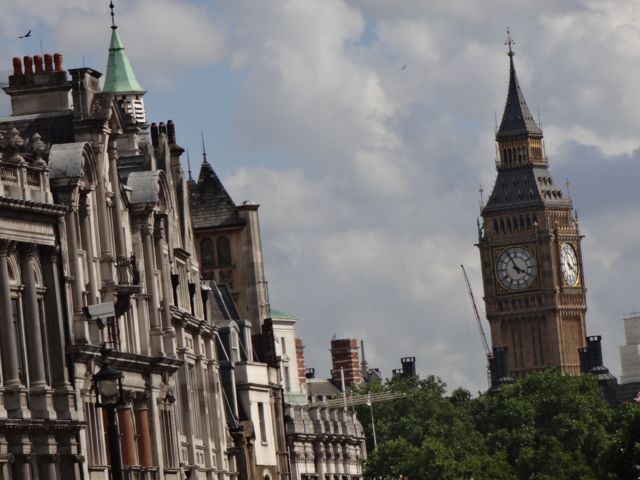 View of Big Ben from Trafalgar Square