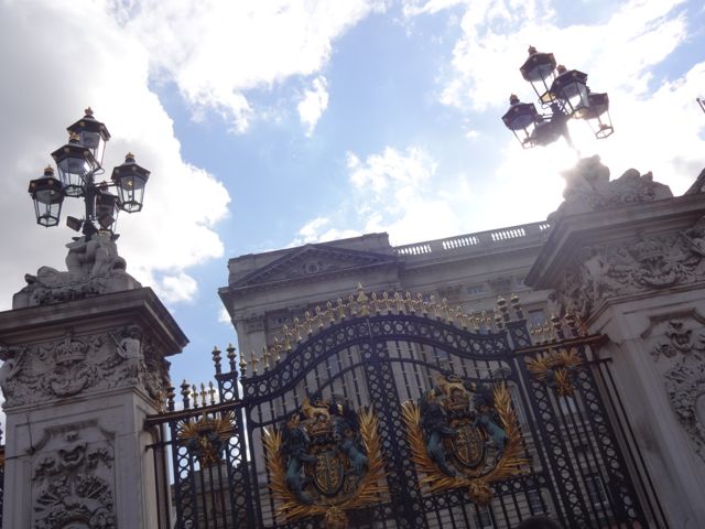 The gates of Buckingham Palace