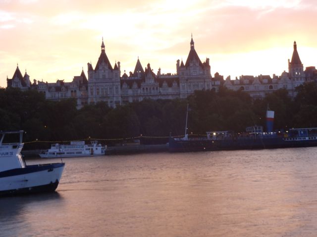 The Thames at sunset