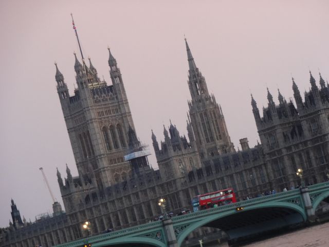 Westminster Palace at sunset
