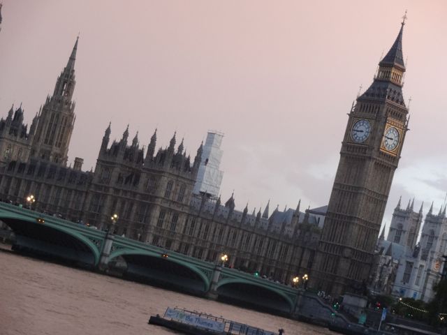 Westminster Palace at sunset