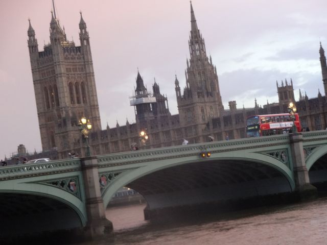 Westminster Palace at sunset