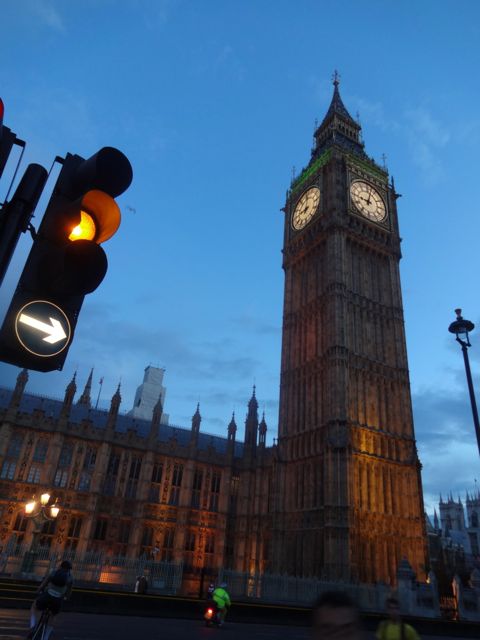 Big Ben at dusk