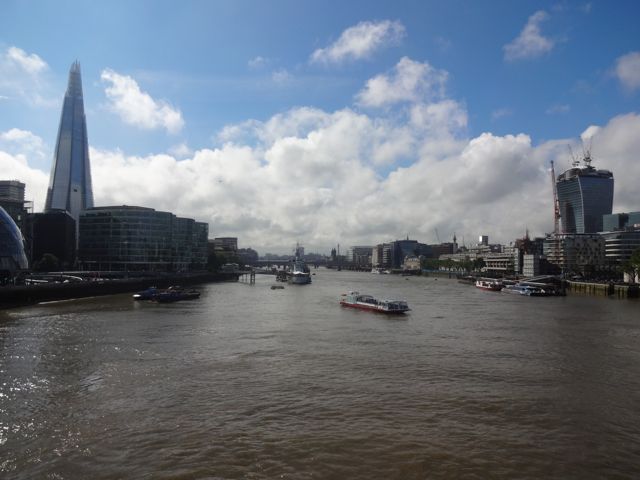 View of the Thames from Tower Bridge
