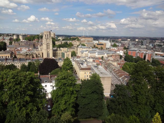 Wills Memorial Building as seen from Cabot Tower