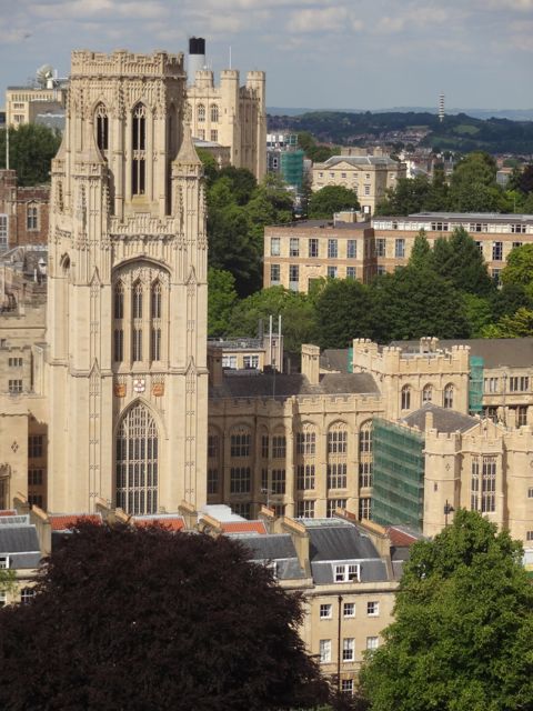 Wills Memorial Building as seen from Cabot Tower