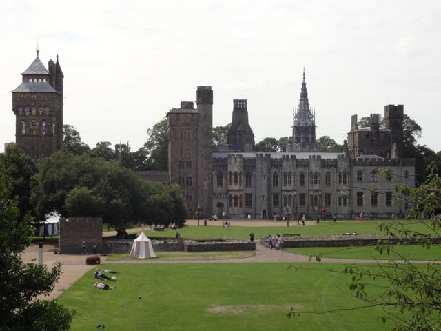 The interior of the Cardiff Castle looking towards the House