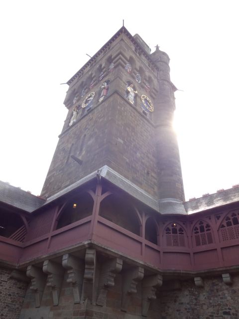 The Clock Tower of the Cardiff Castle